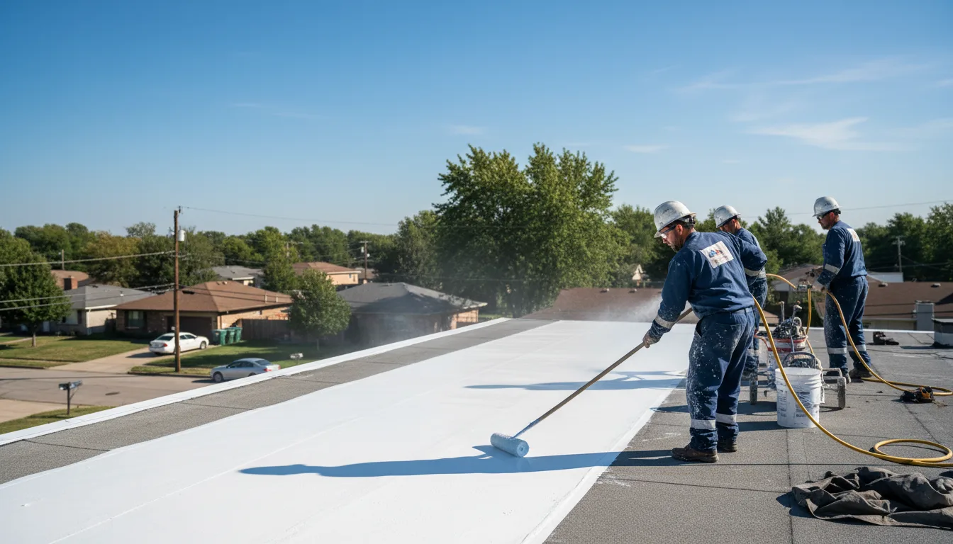 Commercial roof coating in Lyon Mountain, NY near me